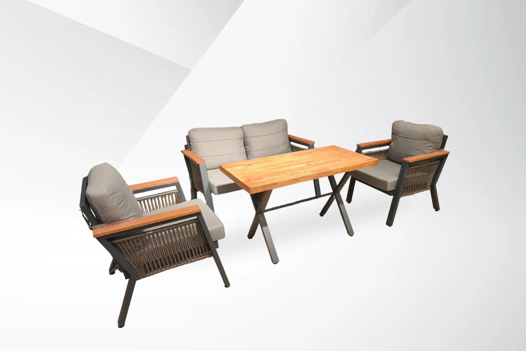 Platin 2'li Bahçe Seti - Bahçe ve Balkon Takımları Denizli | Murat